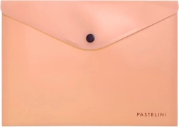Pastelfarvet konvolut med trykknap A5