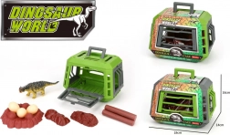 Dinosaur i bur med tilbehør