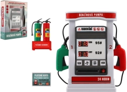 Benzinpumpe til børn på batteri med lyd og lys