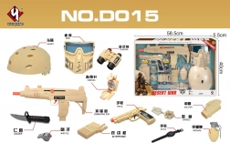 Sandfarvet soldatersæt til børn