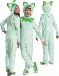 Børnekostume POKEMON Sprigatito kigurumi 127–136 cm (7–8 år)