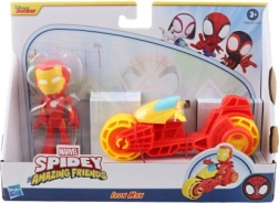 Marvel Spidey og hans venner Iron Man på motorcykel – actionfigur og køretøj