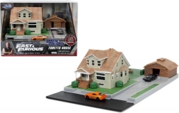 Fast & Furious nanodiorama Toretto’s hus med minibiler