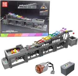 Byggesæt kuglebane med elektrisk motor, 1038 dele