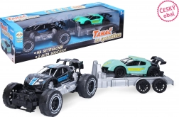 Trækker med personbil 45 cm med friktionsmotor