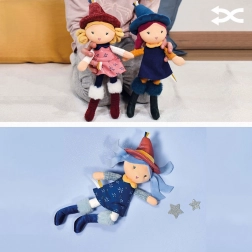 doudou jolijou stofdukke heks 24 cm