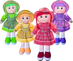 Stofdukke Miriam med lille hat