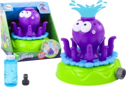 Havesprinkler Blæksprutte med springvand og sæbebobler Lilla