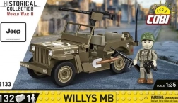 cobi willys mb – byggesæt af militær jeep 1:35