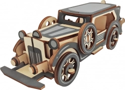 Woodcraft træ 3D-puslespil gammel limousine