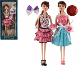 Bevægelig mode-dukke med tilbehør 30 cm