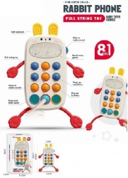 telefon til de mindste kanin – trække-legetøj med lyde