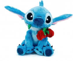 Disney Stitch bamse med rose 25 cm