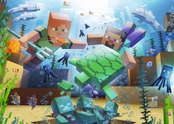 Puslespil Minecraft Mosaik 1000 stykker