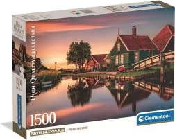 Puslespil CLEMENTONI Historisk landsby Zaanse Schans 1500 brikker