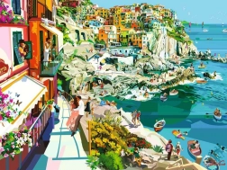 RAVENSBURGER puslespil Romantik i Cinque Terre – 1500 brikker