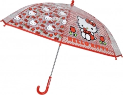 Automatisk Hello Kitty-paraply 48 cm rød