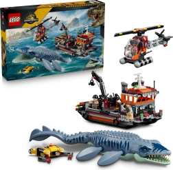 LEGO Jurassic World mosasaurusangreb på båd