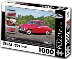 Retro-biler puslespil Škoda 1201 – 1000 brikker