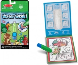 Magisk vandmaling dyr malebog med vandpensel