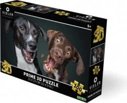 3D-puslespil hunde 100 brikker