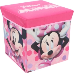 Sammenklappelig opbevaringsboks og taburet Minnie Mouse Cozy Noxxiez