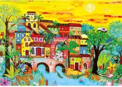 Puslespil huse i skoven 1000 brikker