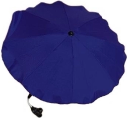 Mørkeblå parasol til barnevogn