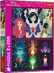 Puslespil 2×200 brikker Disney PRINCESS – Fortryllende prinsesser