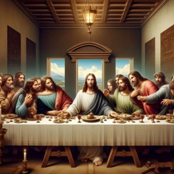 Diamantmaleri Den Sidste Nadver 30x40 cm