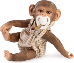 Realistisk abebaby med fuld vinylkrop 32 cm