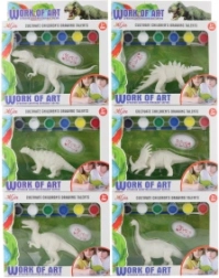 Mal-dinosaure – kreativt sæt til børn
