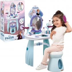 Disney Frozen toilettbord 2-i-1 med skammel og spejl + 10 tilbehør