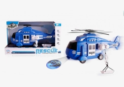 Politiets helikopter 1:16 med lyd, lys og projektor