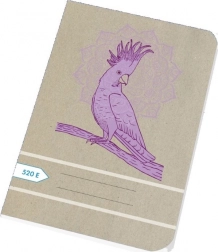 Notesbog A5 20 ark blank genbrug – Papírny Brno Papegøje