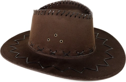 Cowboyhat til voksne – brun westernstil