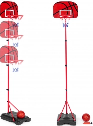 Børne basketballnet med justerbar højde og pumpe
