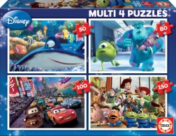 Educa puslespil Disney Pixar mix 4i1 (50, 80, 100, 150 brikker)