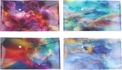 Plastmappe med trykknap Rum 23,5 × 33,5 cm