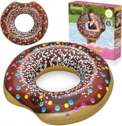 Oppustelig donut-badering 107 cm BESTWAY – Brun