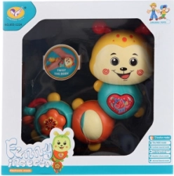 Interaktiv larve på batterier med melodier