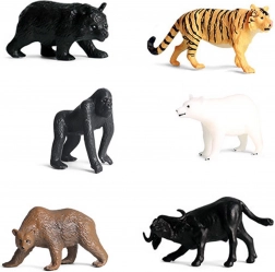 Sæt med vilde dyr i æske 6 stk.