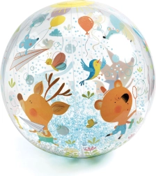 Oppustelig bold med perler Djeco