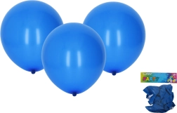Oppustelige balloner blå 30 cm, sæt med 10 stk.