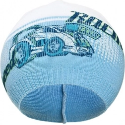 børne efterårshue New Baby Racing lyseblå 110 (4–5 år)