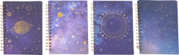 Linjeret notesbog med spiral 15 × 21 cm Zodiac, 100 sider