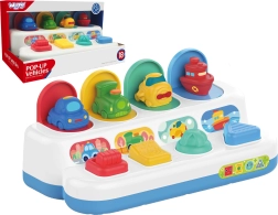 Woopie Baby pædagogisk legetøj med køretøjer, der popper op