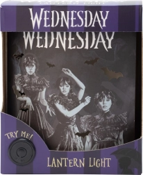 Dekorativ lampe Wednesday – gotisk lanterne med motiv af dansende WEDNESDAY