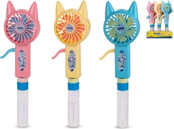 Sæbeboblemaskine med ventilator – kat, 29 cm