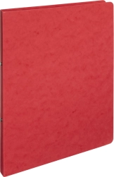 Rød mappe A4 med 2-ringsmekanisme